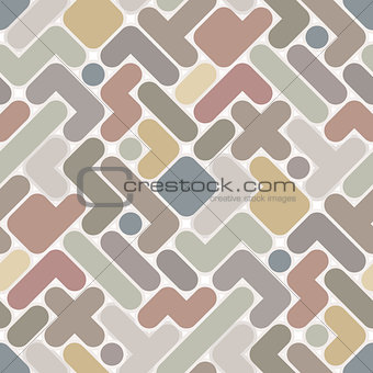 Vector abstract pattern - vintage seamless light color figured b