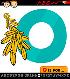 letter o with oat cartoon illustration