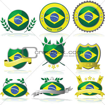Brazil badges