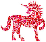 Unicorn Pink Polka Dots illustration