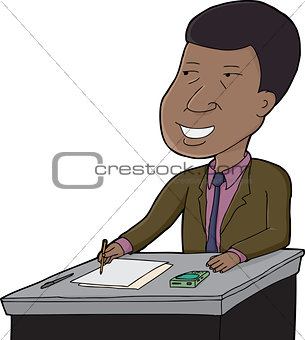 Businessman Writing