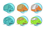 Vector set of vehicle icons 