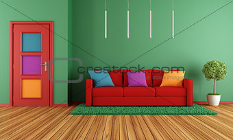 Colorful modern interior 