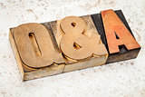 questions and answers in wood type