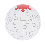 Sphere consisting of puzzles