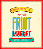 Fruit market design.