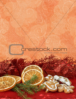 orange slices and gingerbreads