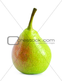 Fresh Ripe Pear Isolated on the White Background