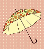  umbrella with floral pattern