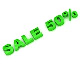 Sale 50 percent discount