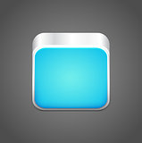 Vector blank blue app icon