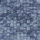 mosaic tile speckled blue wall floor