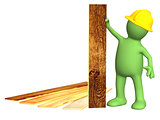 Puppet with new parquet planks