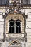 Ornamental window / Quinta da Regaleira Palace in Sintra, Lisbon