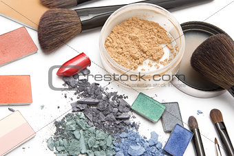 Workplace of makeup artist