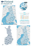 Finland maps with markers