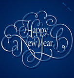 HAPPY NEW YEAR hand lettering (vector)