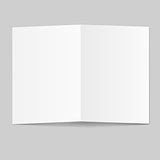 White blank paper card