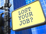 Business Concept. Lost Your Job? Roadsign.