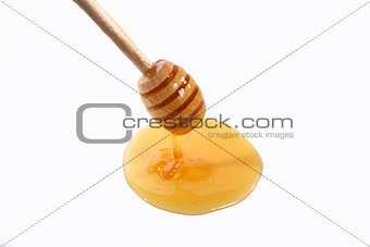 tablespoon honey on white