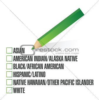 race selection. pick. illustration design