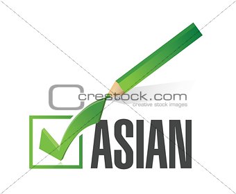 race selection. pick asian. illustration design