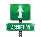 accretion road sign illustrations design