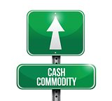 cash commodity road sign illustrations