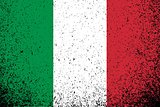 italian grunge ink flag illustration design