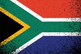 south africa grunge ink flag illustration