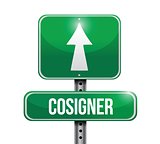 cosigner road sign illustration design