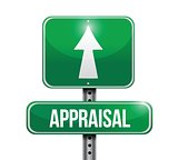appraisal road sign illustrations design