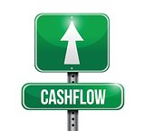 cashflow road sign illustrations design