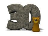stone number and bear