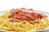 Pasta with tuna and tomato sauce