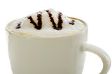 Coffee foam closeup