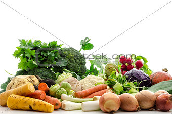 Isolated vegetables