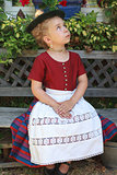 Portrait of a young Bavarian girl in a dirndl