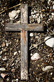 Old wooden cross