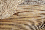 Wood and sand background 