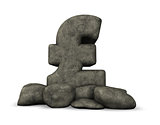 stone pound sterling symbol