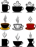 Coffee cups set