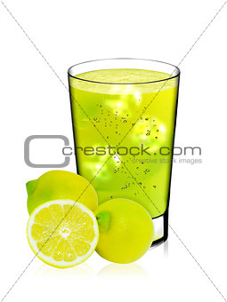Glass of a lemon