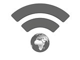 Grey WiFi symbol