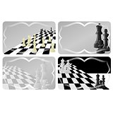Business card with chess