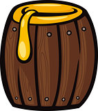 barrel of honey clip art cartoon illustration