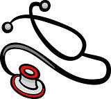 stethoscope clip art cartoon illustration