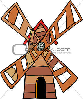 windmill clip art cartoon illustration