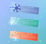 vector Christmas and New Year banners