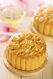 Assorted fruits nuts mooncakes